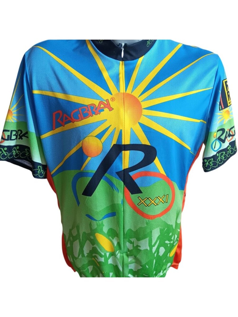 Ragbrai Iowa XXXI 2003 Vintage Y2k Voler Cycling Jersey Voler XL